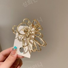 아이유곰돌이집게핀