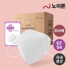 노이몬 황사 방역용 마스크 중형 KF94 새부리형, 1매, 80매