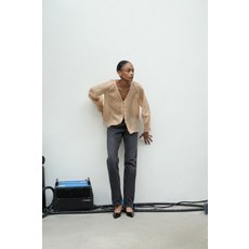 ZARA 도티드 스위스 세미 시스루 블라우스