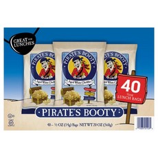 Pirates Booty Aged 화이트 체다 스낵 14g 40카운트, 14개