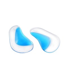 아동용 신발 패드 플랫 풋 케어 안창 아치 서포트 새로운 실리카 젤 패드 쿠션 - 스몰 8.7cm3.45인치 - 만 0~5세 투명.