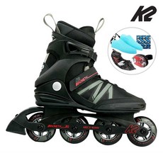 [K2정품 공식판매점] 성인 인라인 스케이트 K2 키네틱 80 M 카키+신발항균건조기+휠커버 외 무상AS
