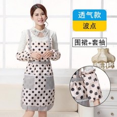 주방 앞치마 귀여운 요리용 큰 주머니 소매 기름 방지 귀여운 패턴 앞치마-46688, 옵션18