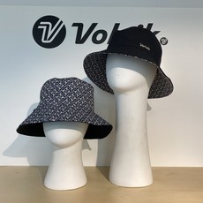 23FW 볼빅 여성골프 리버시블 패턴 버킷햇 양면 벙거지모자 VLAPN808 BK, 블랙(BK), 1개