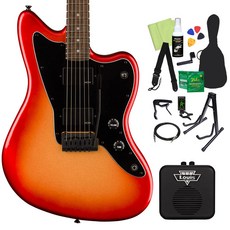 Squier by Fender Contemporary Active Jazzmaster HH 일렉트릭 기타 초보자 14점 세트 [미니 앰프 포함] SSM 재즈 마스터 스쿠와이어