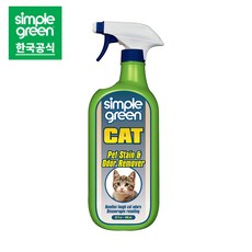 심플그린 캣 얼룩 및냄새 제거제 946ml x1개, 1개