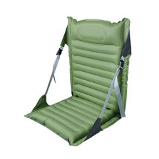 뒤 지원을 가진 접히는 경기장 좌석 지면 의자 차 여행 바베큐를 위한 등받이를 가진 팽창식 튼튼한 안락 의자, 녹색, 40cmx102cm, 나일론,