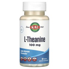 KAL l-테아닌 100mg 30정, 1개