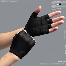 볼링 장갑 아대 속장갑 사이클링 장갑 반 손가락 남성 여성 여름 스포츠 충격 방지 MTB 자전거 Guantes Cic, L, 02 Black_03 L