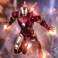 ZD TOYS 마블 어벤져스 아이언맨 MK7 관절 액션 피규어 18cm ZD토이즈 장식용 키덜트 LED 불빛있음, LED 불빛 있음