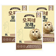 모찌네 고양이 모래, 8L, 12개, BENTONITE