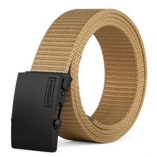 남녀 공용 자동 버클 벨트 중청년 비즈니스 캐주얼 벨트 마샤란티 심플 한국판 빅사이즈 데님 카고 밀리터리 벨트a-1118-3