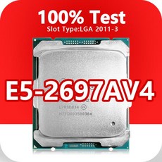 Xeon E5-2697AV4 CPU 프로세서 LGA2011-3 X99 마더보드 E5 2697AV4 용 14nm 16 코어 32 스레드 2.6GHz 40MB 145W