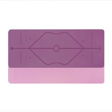 Gumif TPE 더블 컬러 씨크닝 벨트 바디라인 요가매트, Pink + Light Pink