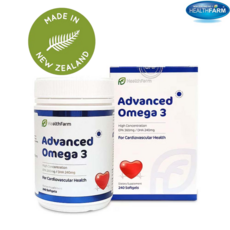 뉴질랜드 헬스팜 오메가3 맥스 피쉬오일 1000mg (EPA 360mg DHA 240mg) 240 캡슐 Omega3, 단품, 1개