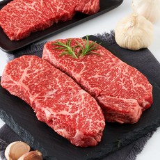 채끝등심 1++ 1+ 200g 300g 암소한우 최상급 스테이크 구이용 소고기 프리미엄 광시정육점, 1.5cm 두께(200g+국거리 증정100g)