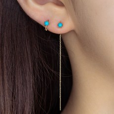 14k터키석귀걸이