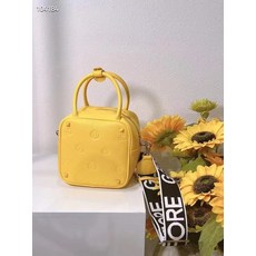 골프 가방 웨빙 스트랩 배낭 g4 여성용 작은 사각형 대용량 심플 패션 일상 핸드백 171713cm, 노란색
