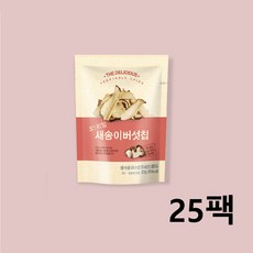 오 리얼 새송이버섯칩 새송이버섯으로 만든 버섯스낵, 25개, 23g