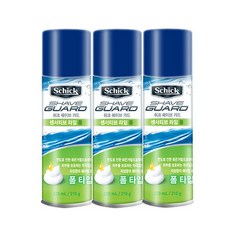 [멸치쇼핑]쉬크 쉐이브가드 센서티브 라임폼 210g X 3개, 센서티브라임폼_210gx3개