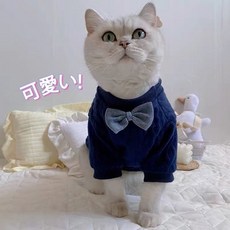애견의류 귀여운 옷 그라데이션 인형 파란 우유 작은 강아지 애완견 봄 봄 두다리 의류 애견의류