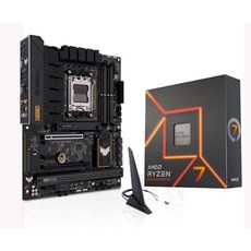 INLAND AMD Ryzen 7 7700X 8코어 16스레드 AM5 잠금 해제 데스크탑 프로세서 번들 ASUS TUF Gaming B650-PLUS WiFi DDR5 PCIe, 기본 - 7700x