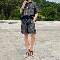 남자린넨셔츠셋업