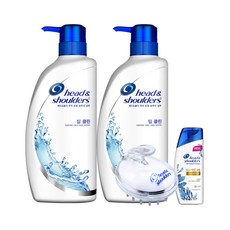 헤드앤숄더 딥클린 샴푸 850ml 2개 + 두피마사지기 + 미니샴푸 1개