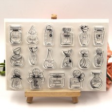 Kljuyp 향수 병 diy scrapbooking/card 만들기/어린이 크리스마스 재미 장식 용품에 대 한 투명 클리어 스탬프, 단일옵션선택