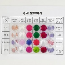 용액 분류하기 (리트머스 페놀프탈레인 양배추 지시약) (5인용) (5학년 2학기)