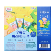 DOLE 후룻팝 버라이어티팩 62ml x 24입, 24개