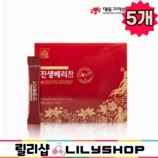 진생베리 차 건강차 전통차 릴리샵 진생베리차 인삼열매 차 쇼핑백포함, 3g, 50개입, 5개