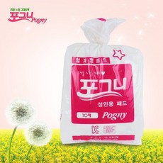 포그니 성인용 패드 10매입 출산 일자형 기저귀, 1개