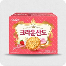 크라운 산도딸기크림치즈, 323g, 3개