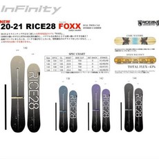 스노우보드 데크 정캠 역캠 RICE28 RT7 DIVERSE GTS RT9 RT8 플랫, 116. 색상 분류: FOXX 여성 2021, 길이: 142cm