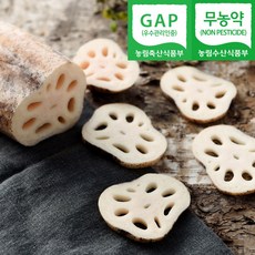 무농약 GAP 세척 슬라이스 연근 1kg, 1개, 1kg(슬라이스 연근)