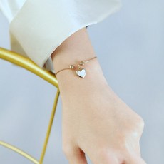 러브 팔찌 달콤한 하트 모양의 보석