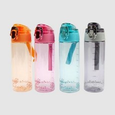 EMOLINE 트라이탄 거름망 티 텀블러 600ml, 오렌지/FREE, 1개