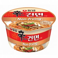 농심 신라면 건면 사발 77g, 12개