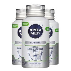 NIVEA MEN 니베아 맨 센시티브 올인원 애프터 쉐이브 페이스 로션 캐모마일 아몬드 오일 125ml 3팩