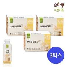 [오하루 자연가득] 오트밀 쉐이크 36입 (3박스)/캐나다산 오트밀+국내산 7곡물, 50g, 108개