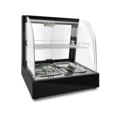  편의점 온장고 쇼케이스 미니 보온장 가열 온도 조절기 휴게소 포장마차 소시지 치킨 진열대, 22.블랙 대형 2단 3접시 