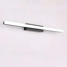 실내 장식 LED 벽 조명 아크릴 전등갓 욕실 침실 드레싱 테이블 램프 화장대 거울 조명 AC85 265V 9W 12W, Black, Warm White, 40CM
