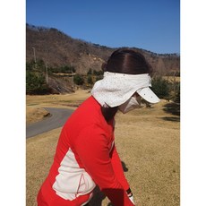 골프 라운드용 햇빛 귀 볼 목가리개, 1개