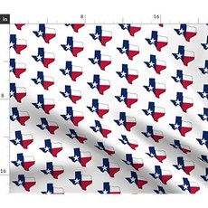 Spoonflower 패브릭-쉬폰 원단에 짠 텍사스 주 깃발의 국기 야드 바느질 패션 의류 드레스 홈 장식 (Chiffon Fabric Fat Quarter), Chiffon Fabric, Fat Quarter