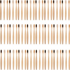 50개 세트 대용량 친환경 대나무 칫솔