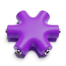 ExcelValley 모노 패치 케이블 스플리터 TS 35mm 03cm18인치 모듈러 신스 유로랙 오렌지, 퍼플