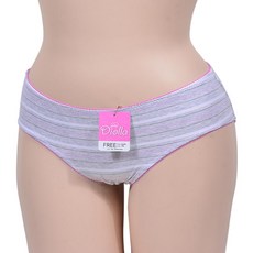 10대여학생 스트라이프패턴 면 미니 팬티 주니어속옷