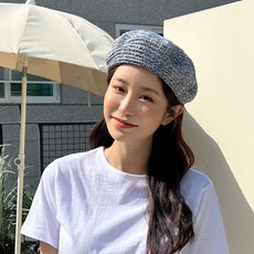 여성여름빵모자