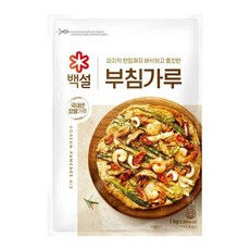 CJ 제일제당 백설 바삭한 부침가루 1kg, 4개
